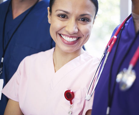 Smiling medical personel