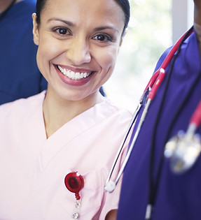 Smiling medical personel