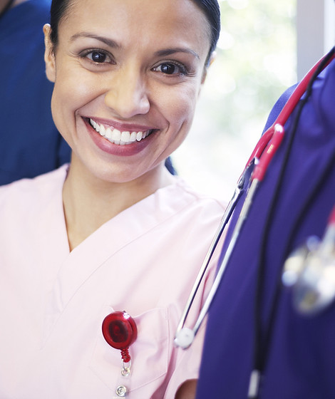 Smiling medical personel