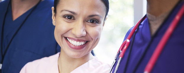 Smiling medical personel