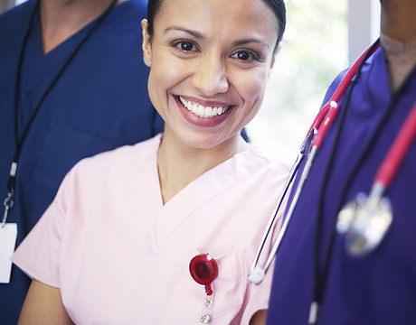 Smiling medical personel