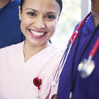 Smiling medical personel