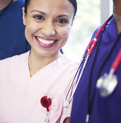 Nurse smiling