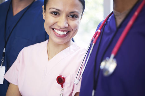 Lächelnd medizinisches Personal