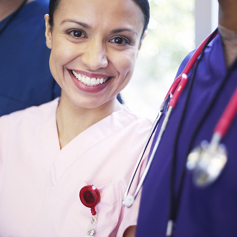 Smiling medical personel