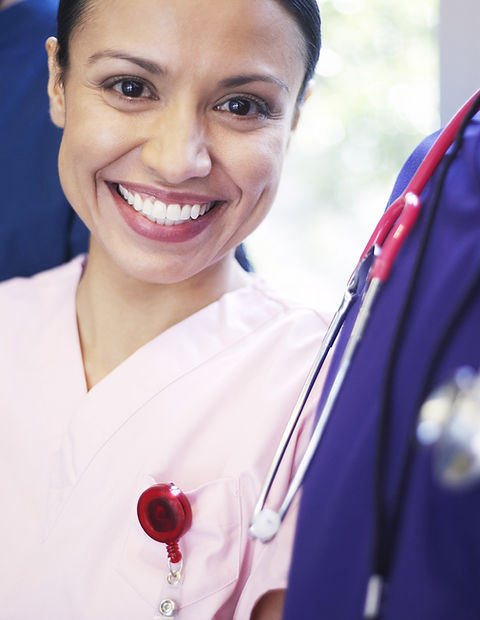 Smiling medical personel