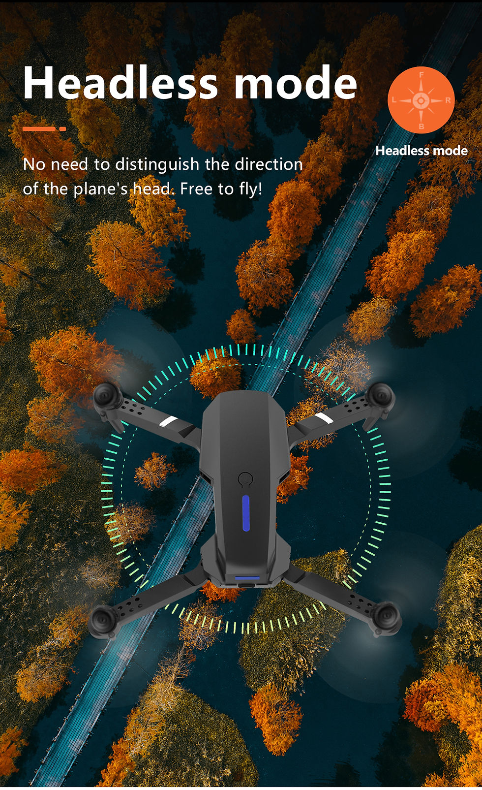 Thumbnail: 2026 Mini RC E88 Drone Foldable Quadcopter LED Hover Remote Control With Optical