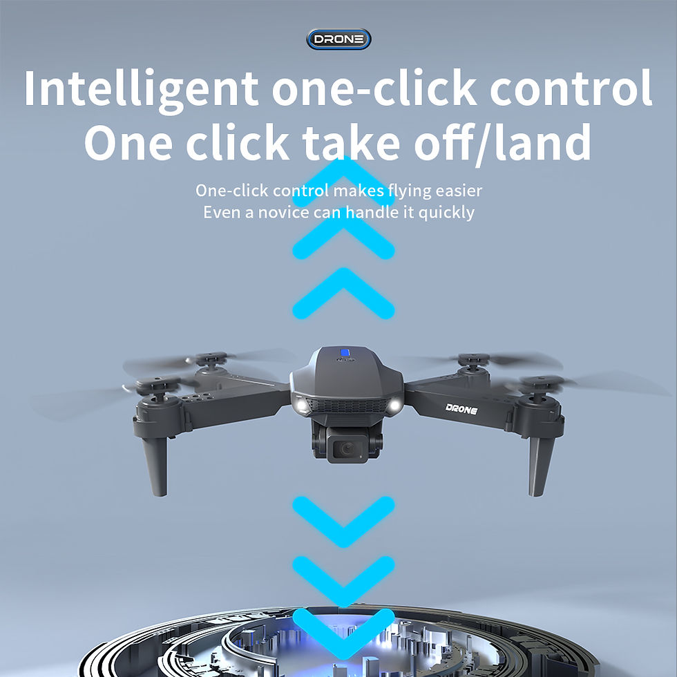 Thumbnail: 2026 Mini RC E88 Drone Foldable Quadcopter LED Hover Remote Control With Optical