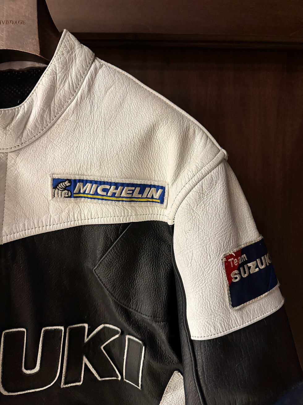 Miniatura: Vintage Ultra Rare 90s Suzuki Team Leather Racing Jacket 