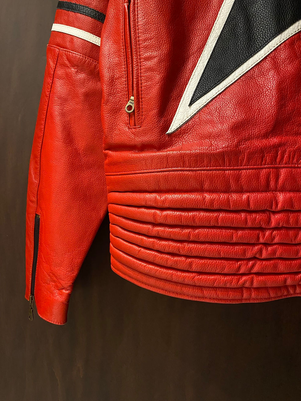 Miniatura: Vintage Ultra Rare 90s JWork Racing Leather Jacket