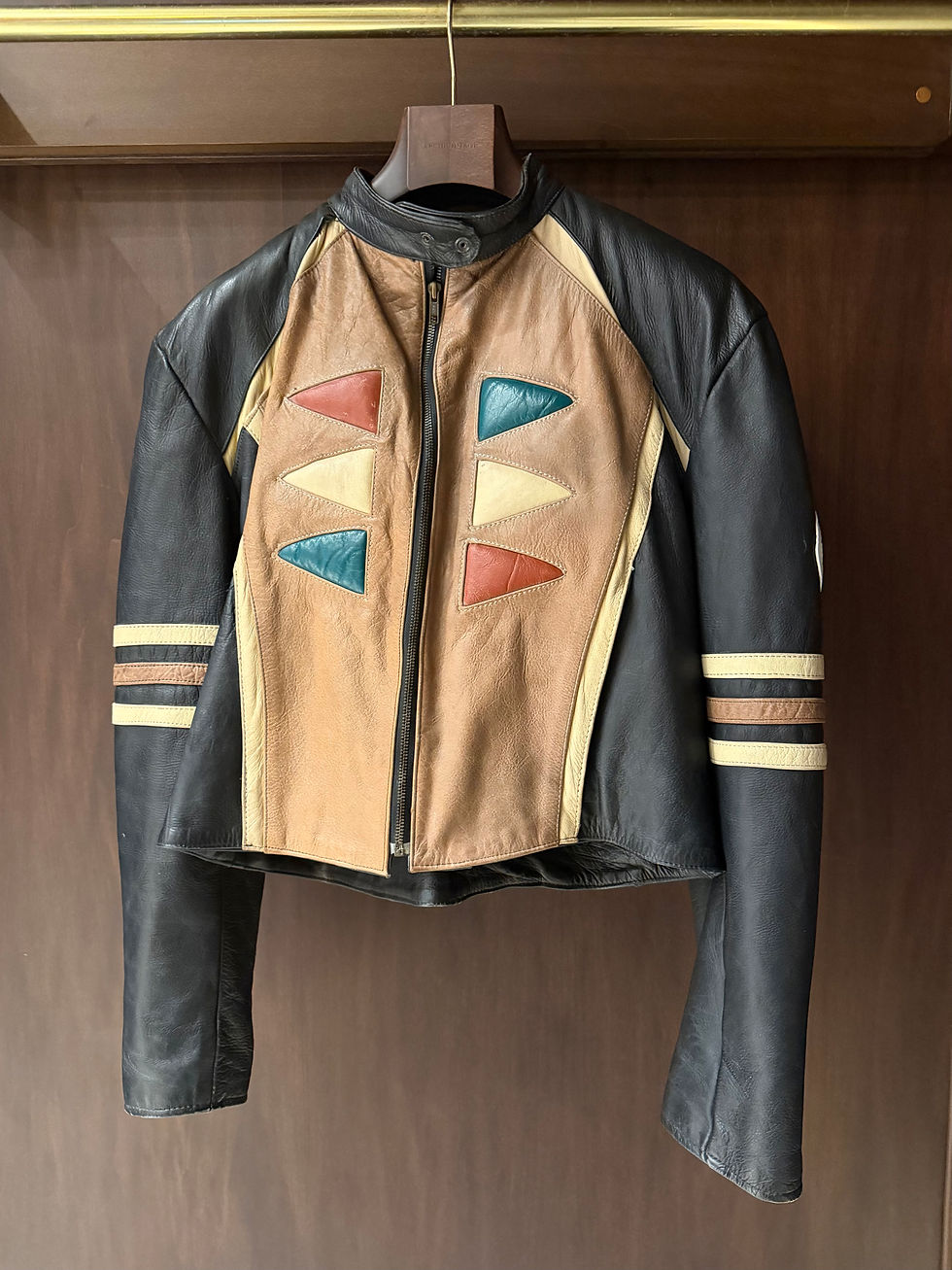 Miniatura: Vintage Ultra Rare Aldo Fiore Leather Jacket  