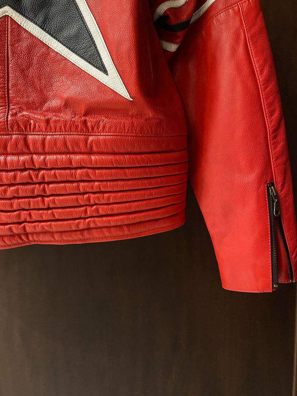 Miniatura: Vintage Ultra Rare 90s JWork Racing Leather Jacket