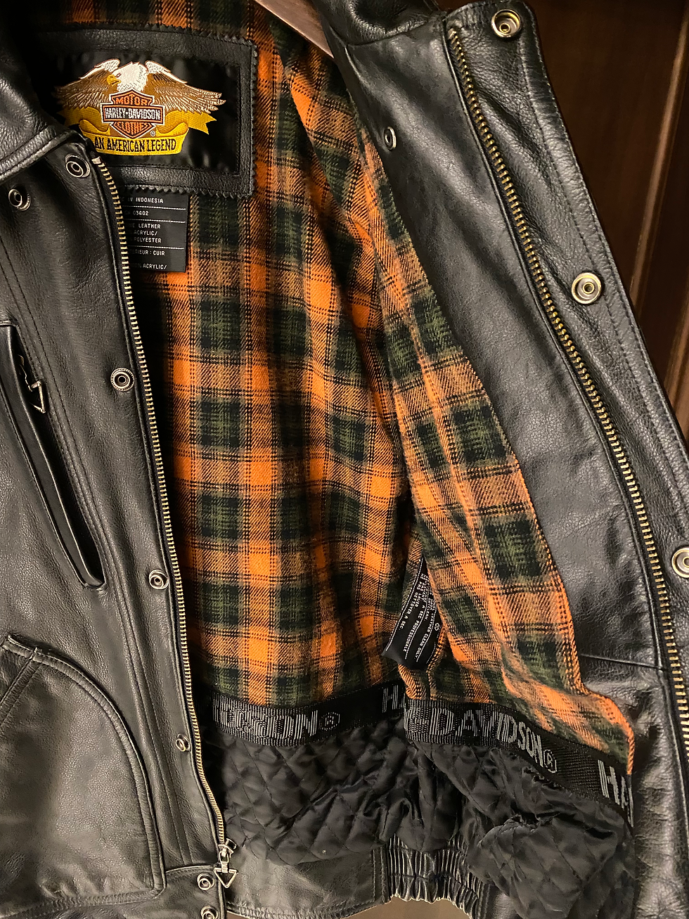 Miniatura: Vintage Archive 90s Harley Davidson Superbly Engineered Leather Jacket 