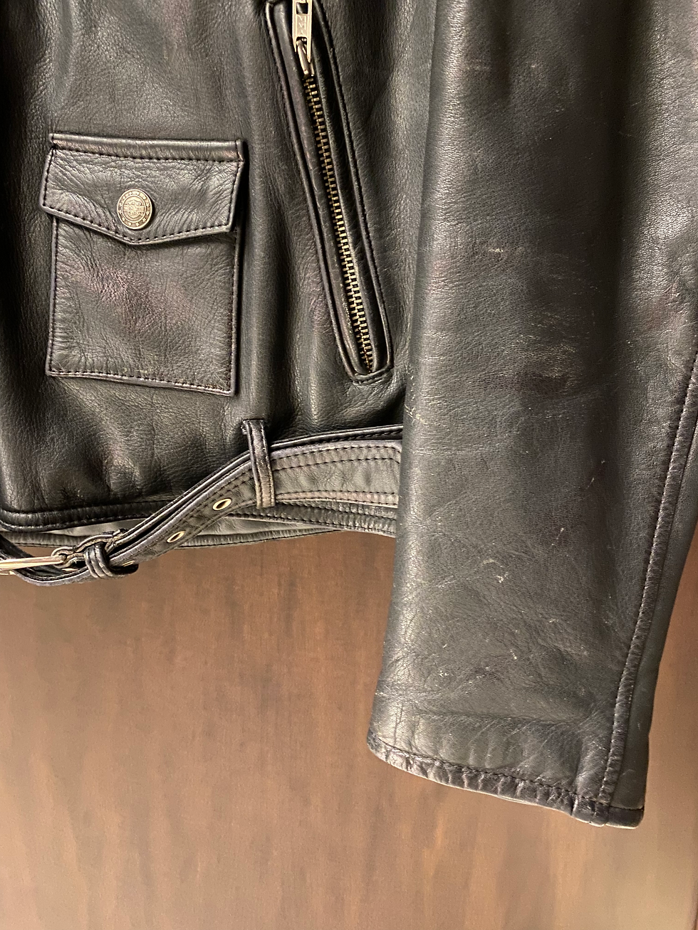 Miniatura: Vintage Ultra Rare 90s Harley Davidson Made in Korea Leather Jacket