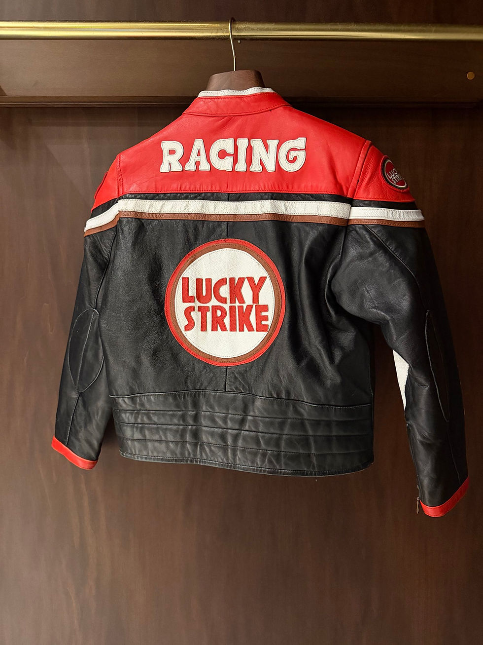 Miniatura: Vintage Ultra Rare 90s Lucky Strike Racing Leather Jacket