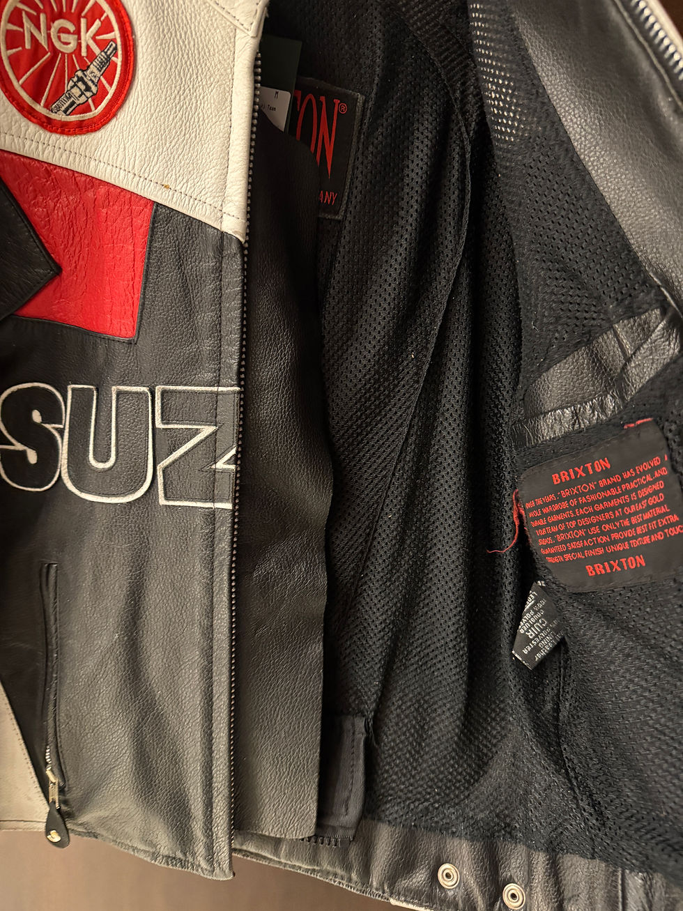 Miniatura: Vintage Ultra Rare 90s Suzuki Team Leather Racing Jacket 