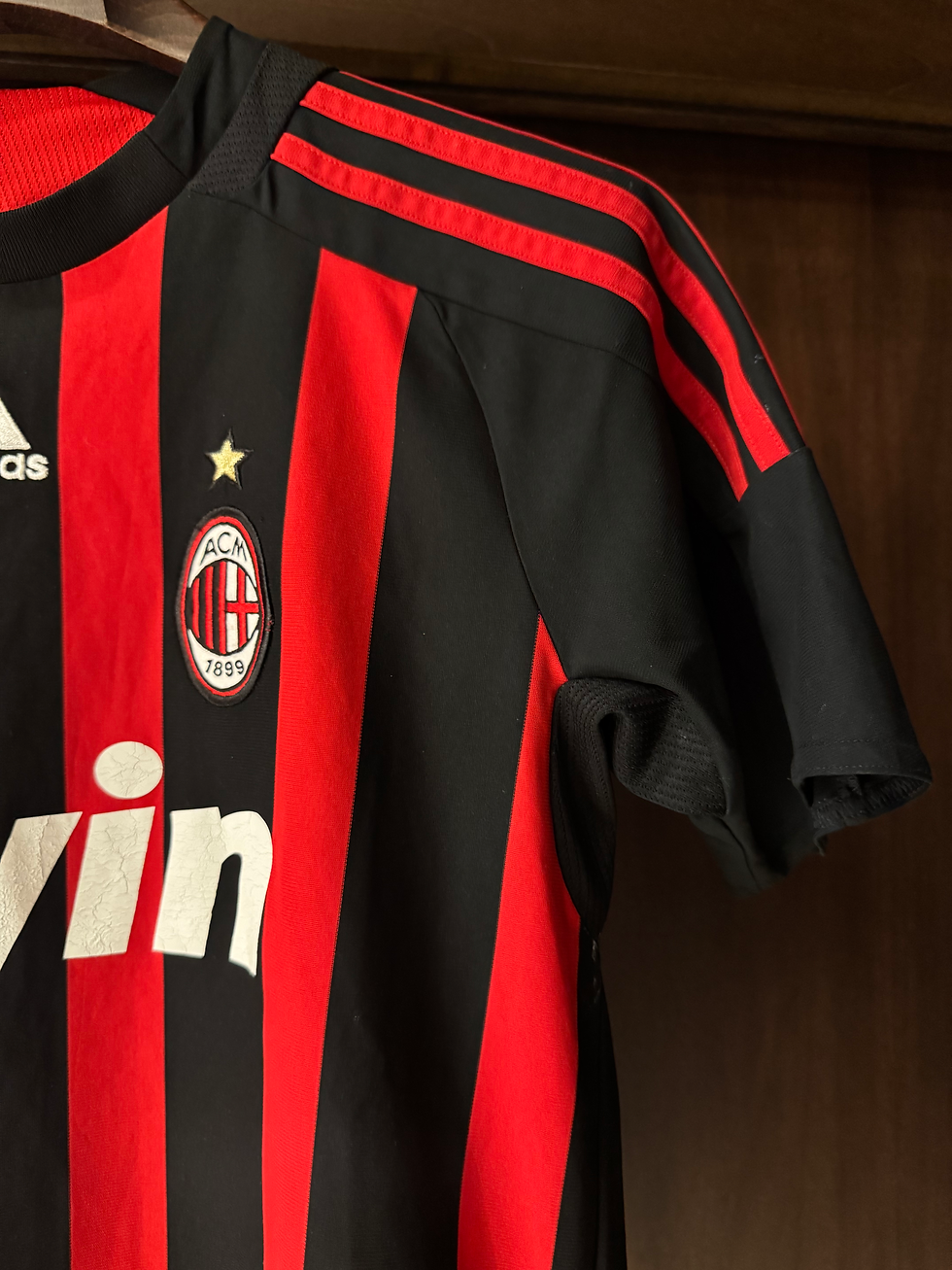 Miniatura: Vintage Archive 2008-2009 Milan Kaka 22 Adidas Match Soccer Jersey T-shirt 
