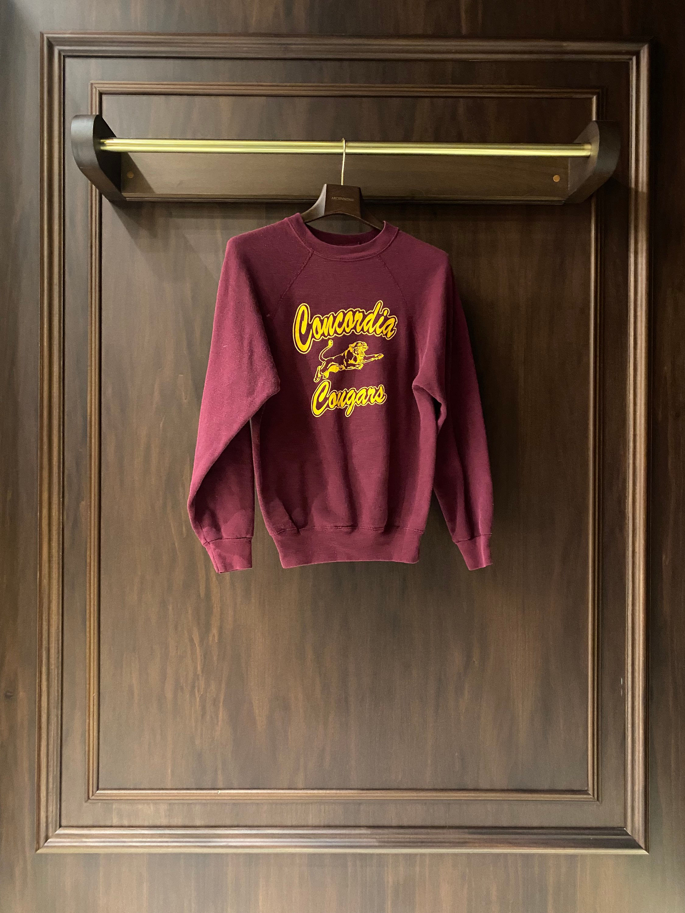 Vintage Ultra Rare 90s Wolf e Son Made In USA Concordia Crewneck 