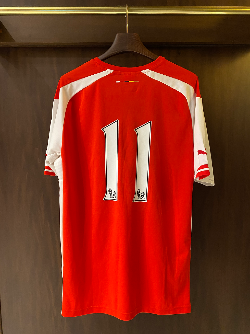 Miniatura: Vintage Ultra Rare 2014-2015 Arsena I 11 Puma Match Soccer Jersey T-Shirt