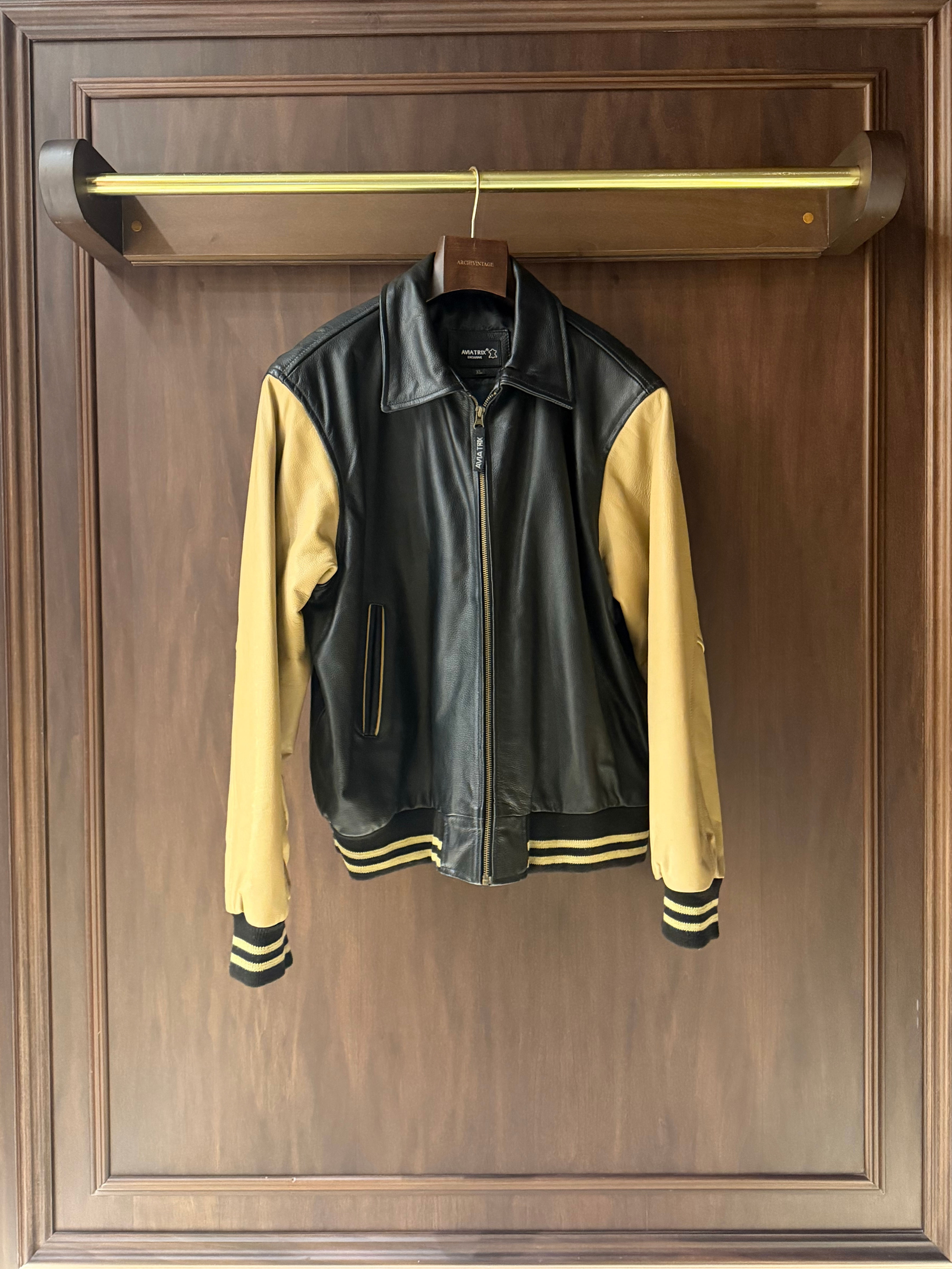 Vintage Ultra Rare Aviatrix Leather Jacket 