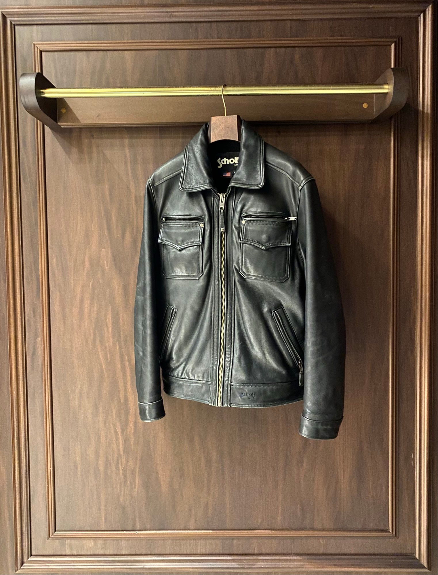 Vintage Ultra Rare Schott NYC Made in USA Leather Jacket
