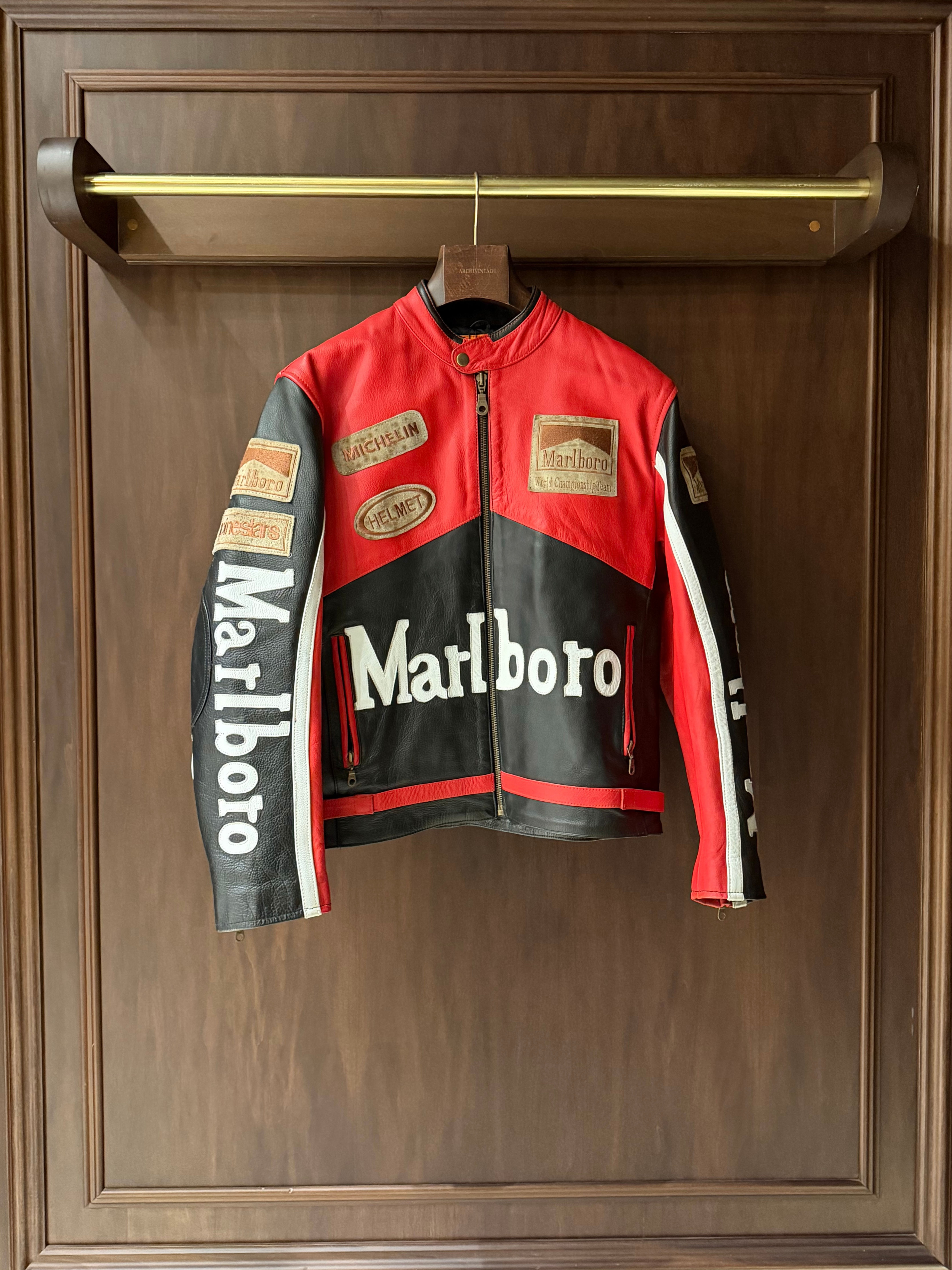 Vintage Archive 90s Marlboro Racing Leather Jacket