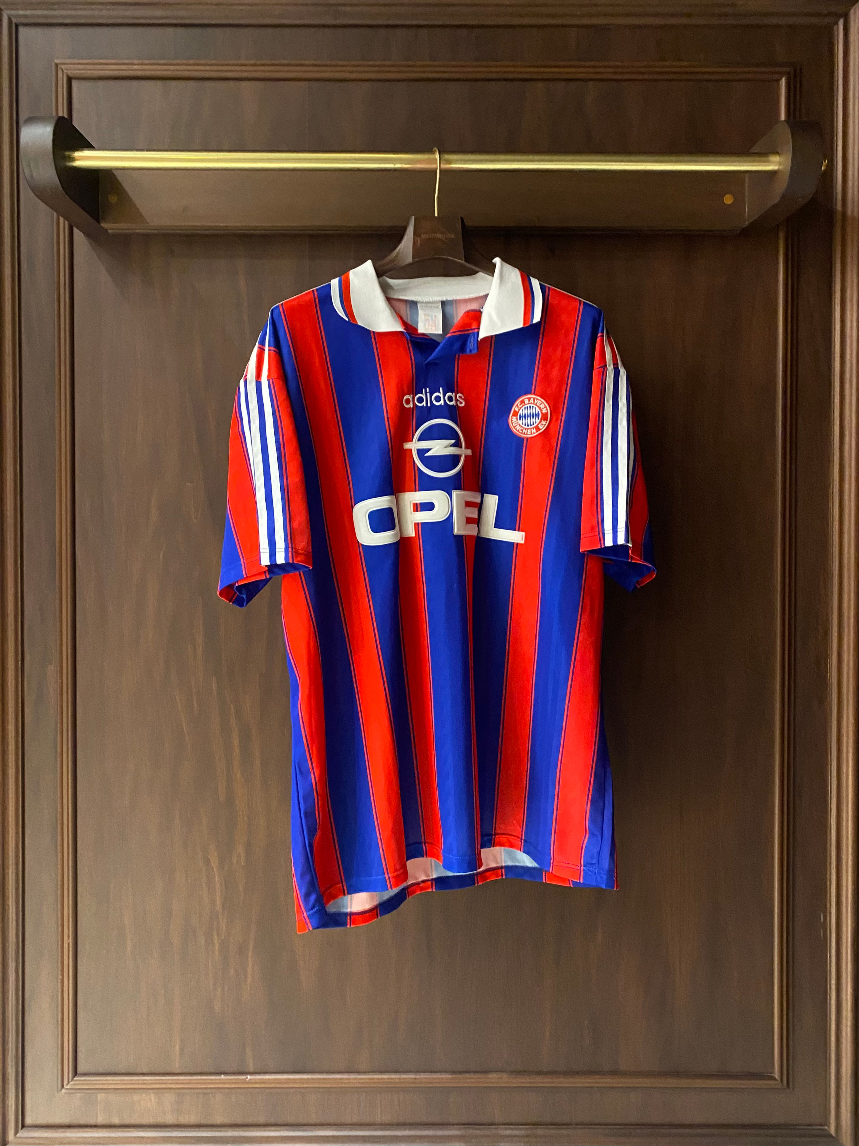 Vintage Archive Adidas Opel F.C Bayern Munchen 1995-96 Match Jersey