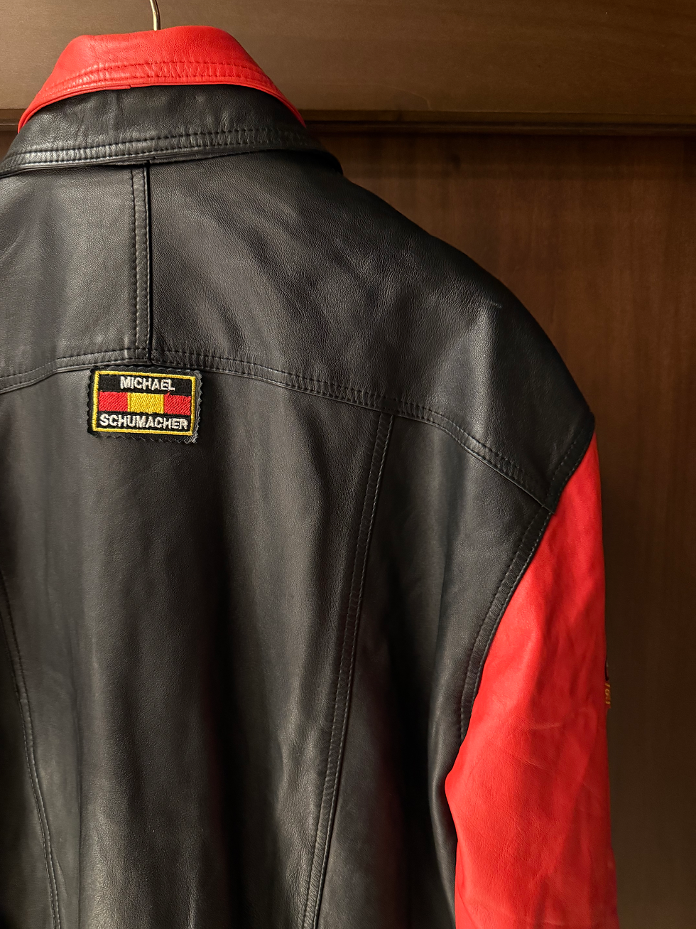 Miniatura: Vintage Ultra Rare Michael Schumacher World Champion Leather Jacket 
