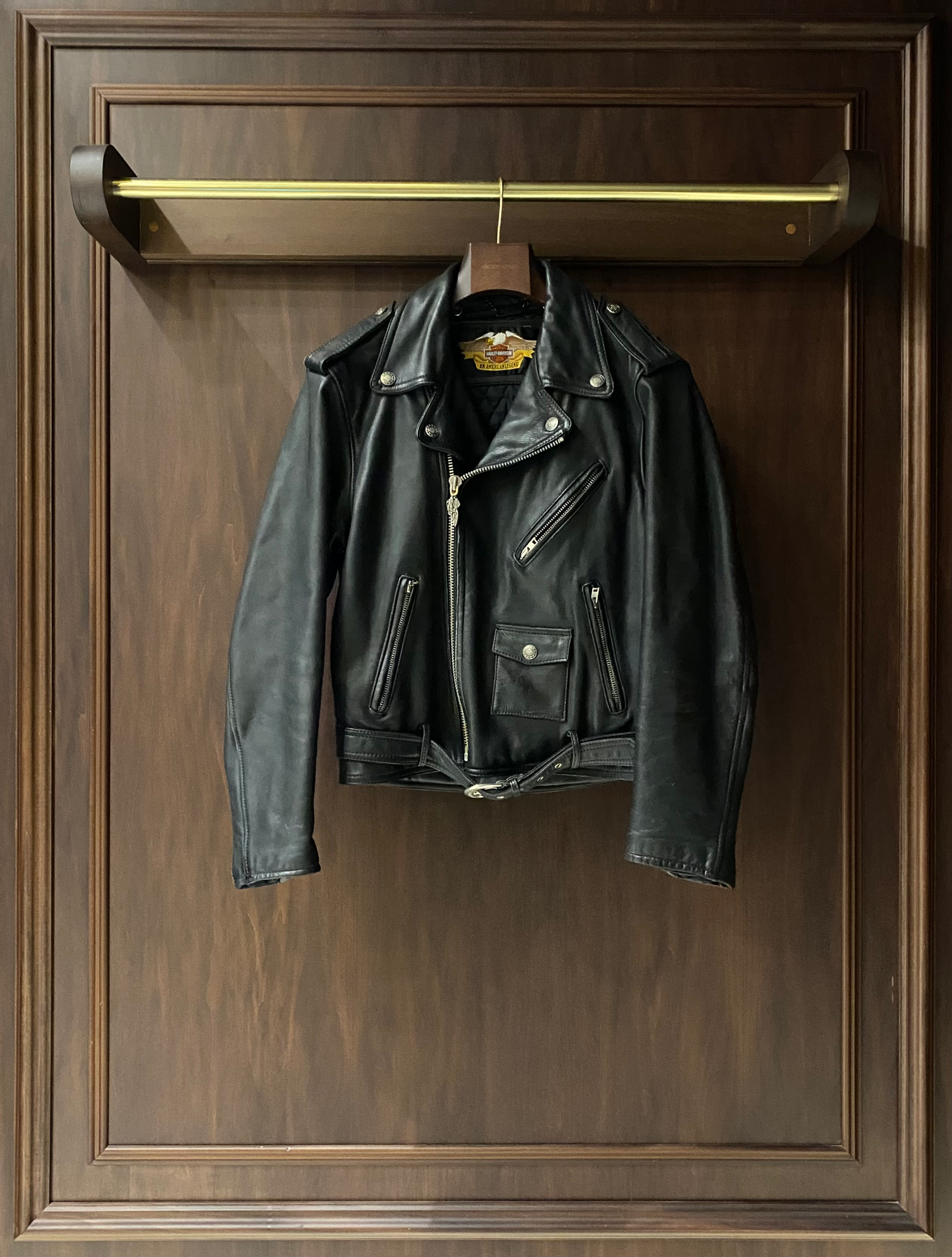 Vintage Ultra Rare 90s Harley Davidson Made in Korea Leather Jacket