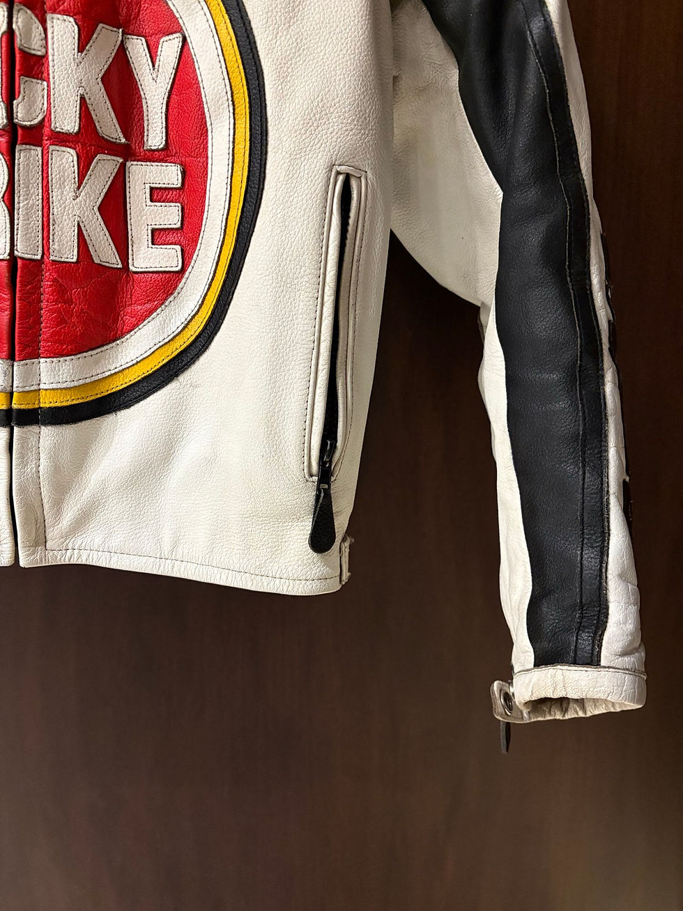 Miniatura: Vintage Ultra Rare 90s Lucky Strike Racing Leather Jacket