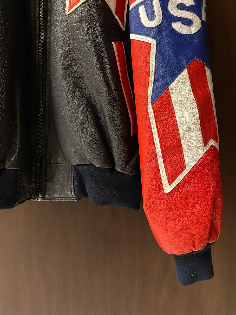 Miniatura: Vintage Ultra Rare 90s Wheremi USA Bomber Leather Jacket