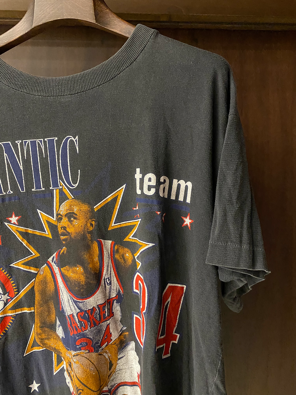 Miniatura: Vintage Archive 90s Atlantic Team Single Stitch Cotton T-shirt