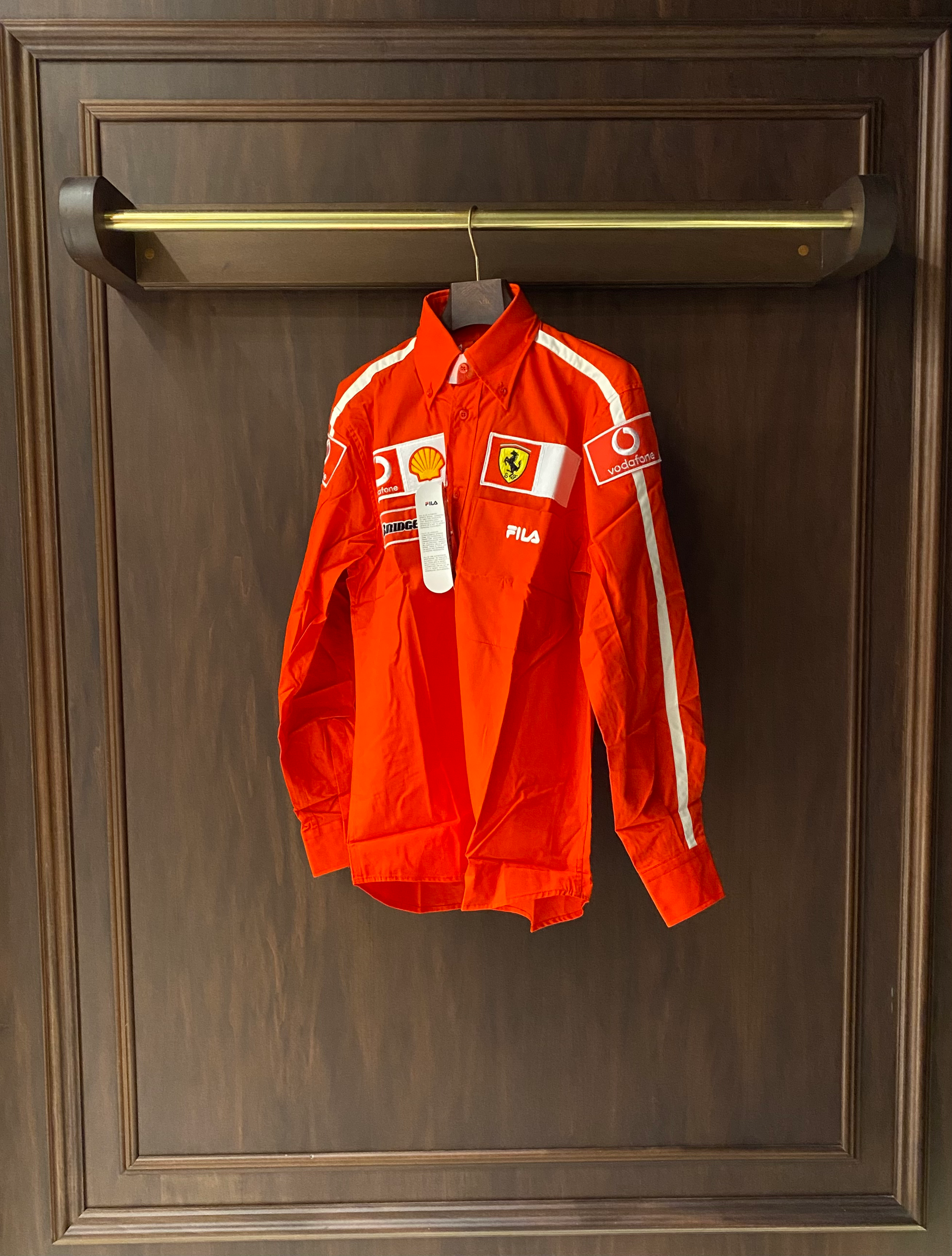 Vintage Ultra Rare 2003 Ferrari Scuderia Fila Cotton Shirt