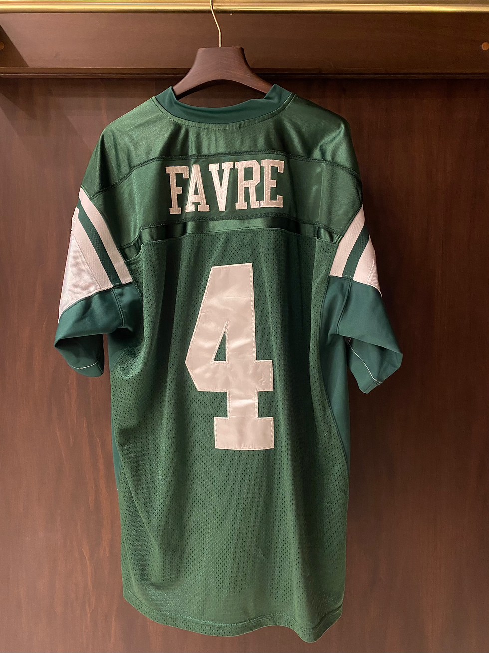 Miniatura: Vintage Ultra Rare NFL Jets Reebok Favre 4 Made in Korea Jersey T-shirt 