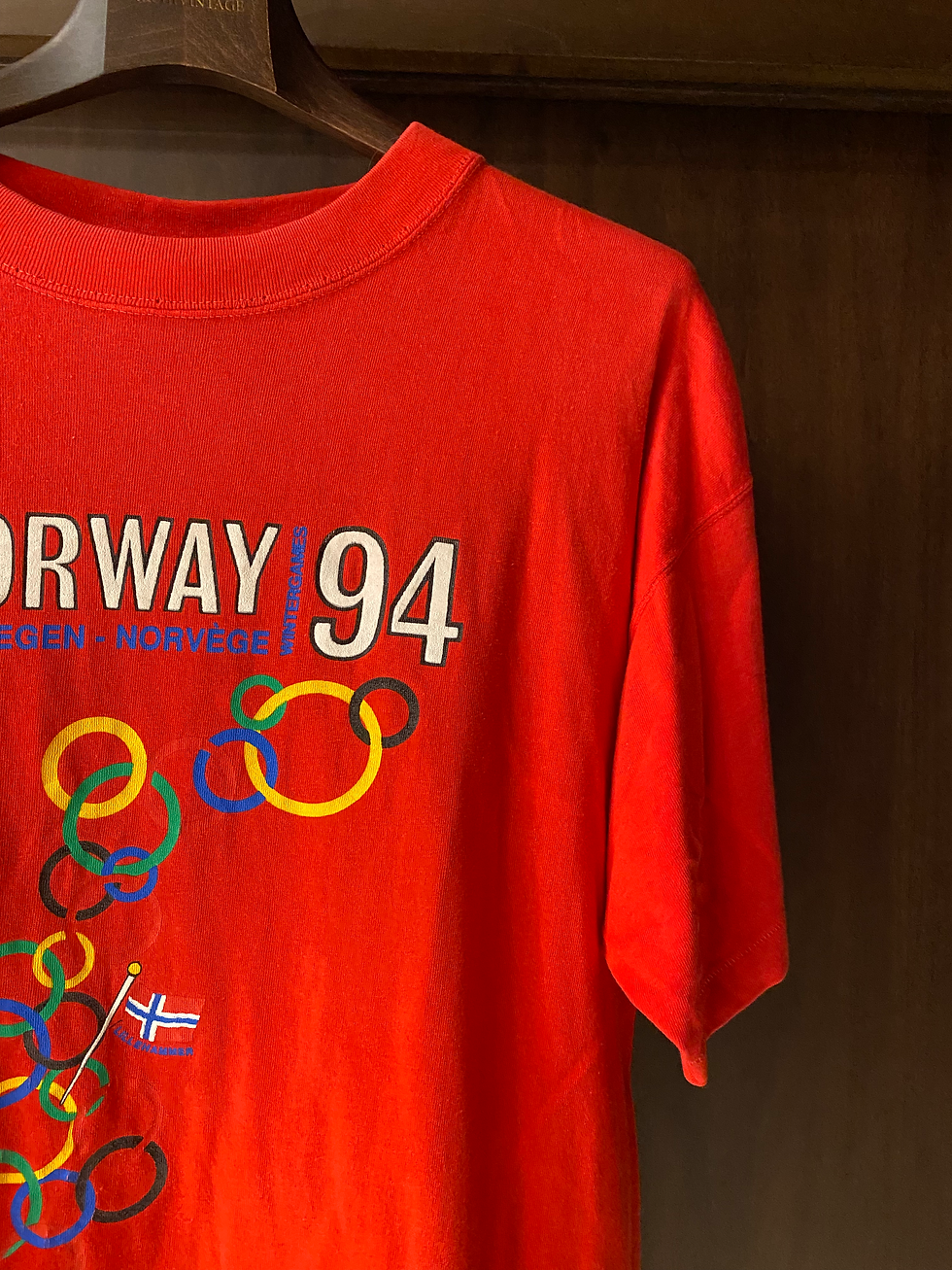 Miniatura: Vintage Archive 1994 Norway 94 Single Stitch Cotton T-Shirt 