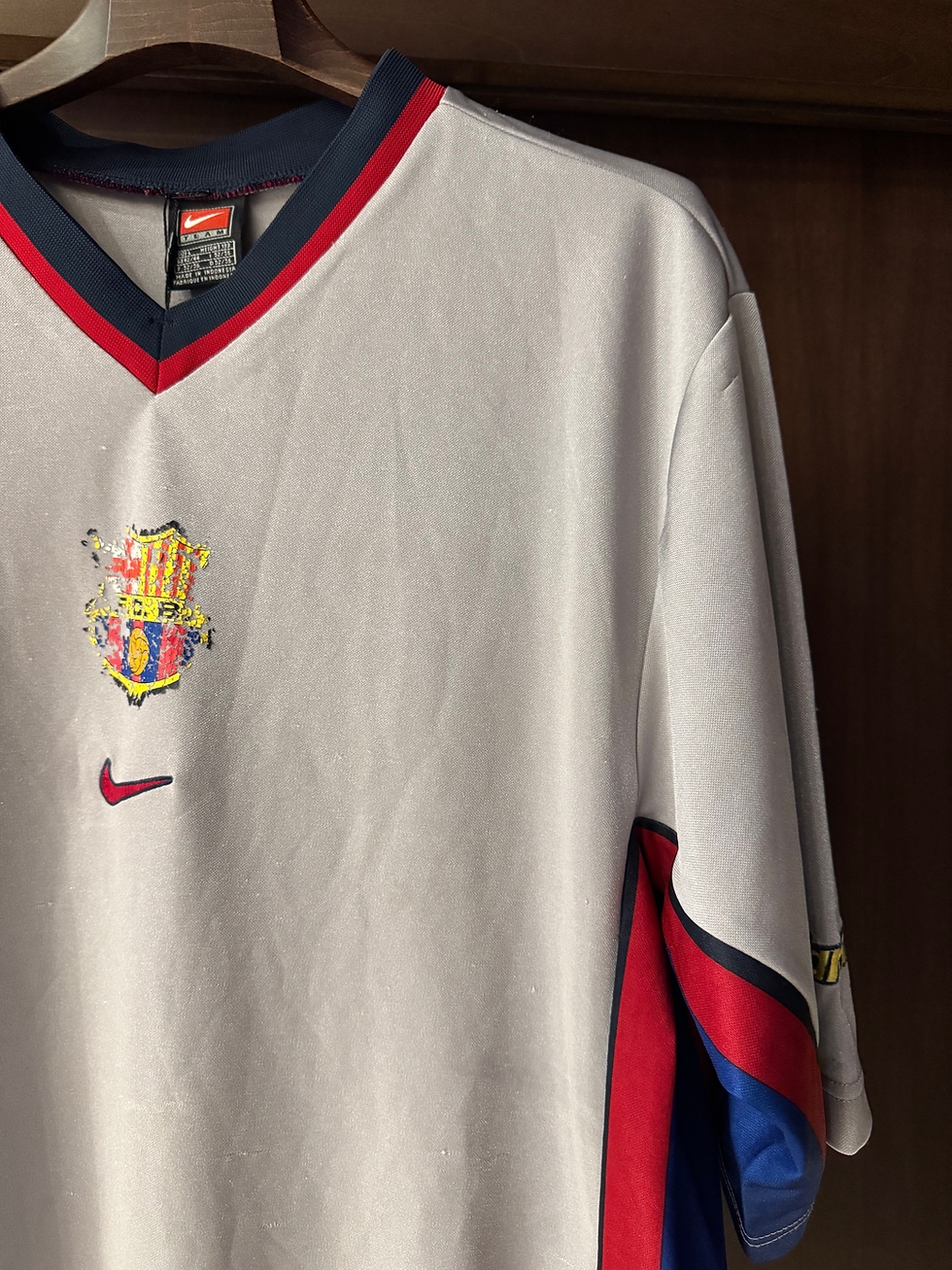 Miniatura: Vintage Archive 1998-1999 Barcelona FCB Nike Match Soccer Jersey T-Shirt