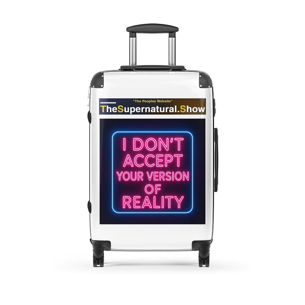Thumbnail: "I Don't Accept Your Version Of Reality"  Hard-shell suitcase