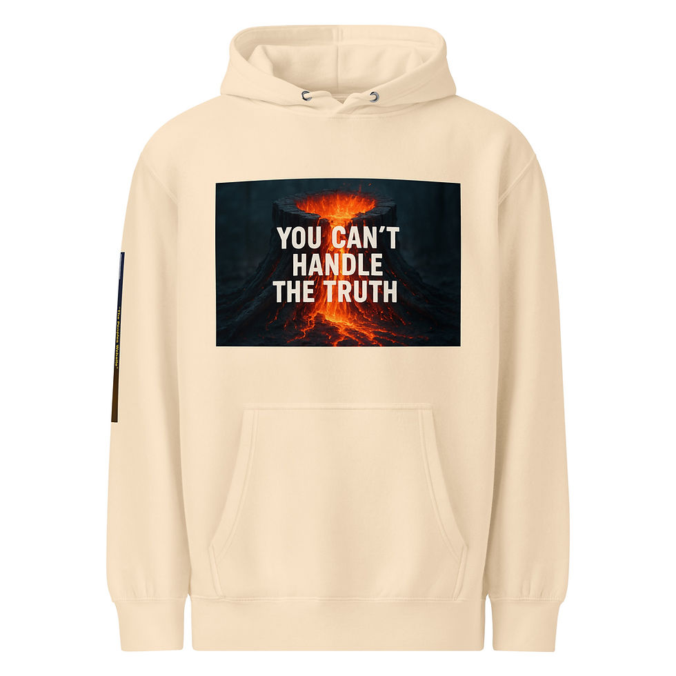 Thumbnail: "Tree Stump Volcano" Unisex premium mid-weight hoodie