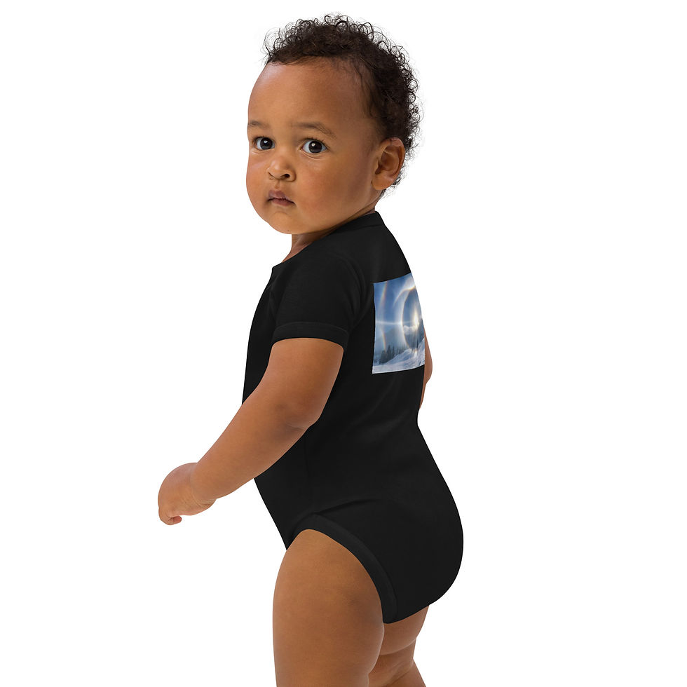 Thumbnail: "Resurrection Sign" Branded Organic cotton baby bodysuit