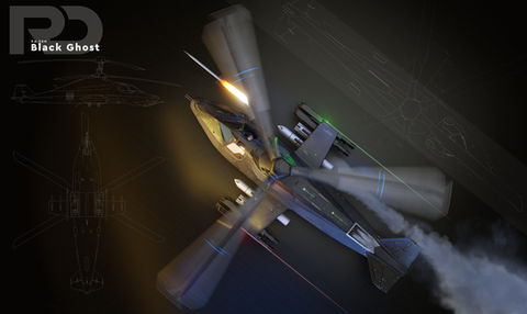 Ka-58 Black Ghost, Renderdock Studio, SCI-FI, hard surface, AIRCRAFT