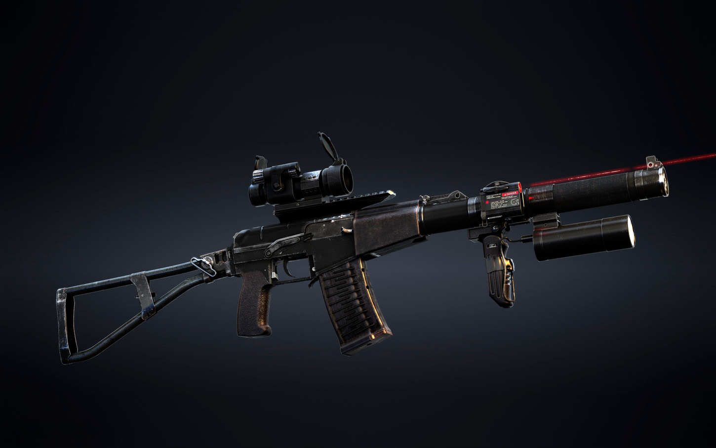 AS VAL silent assault rifle, Renderdock Studio, SCI-FI, hard surface, GUNS