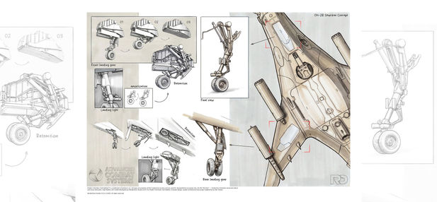 OH-2B Shuriken, Renderdock Studio, AIRCRAFT, SCI-FI, hard surface