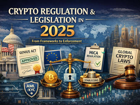 Crypto Regulation & Legislation in 2025: From Frameworks to Enforcement