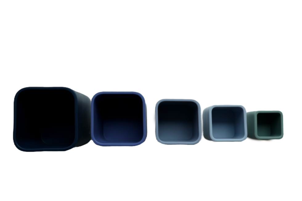 Thumbnail: Silicone Stacker Tower- Blue