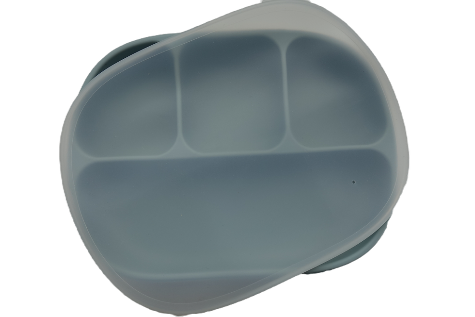 Thumbnail: Silicone Dinnerware Set- Dusty Blue