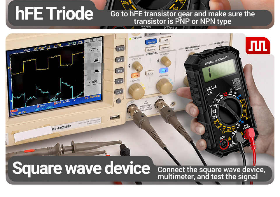 Thumbnail: ANENG SZ308 1999 Count Digital Multimeter AC/DC High-Precision Multi-function Vo