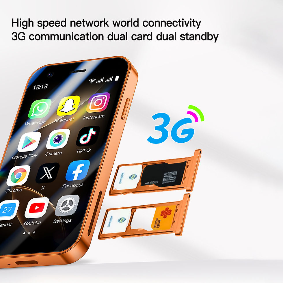Miniatura: SOYES A17 Mini Android Smartphone — Compact 3.0" Backup Phone, 2GB+16GB, Dual SI