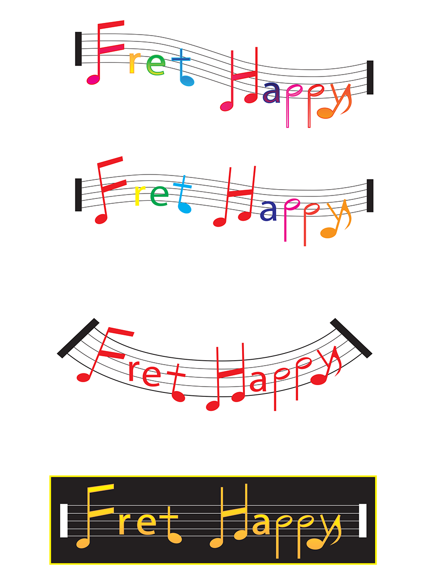 Fret logo design concepts