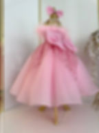 Pembe figen elbise 