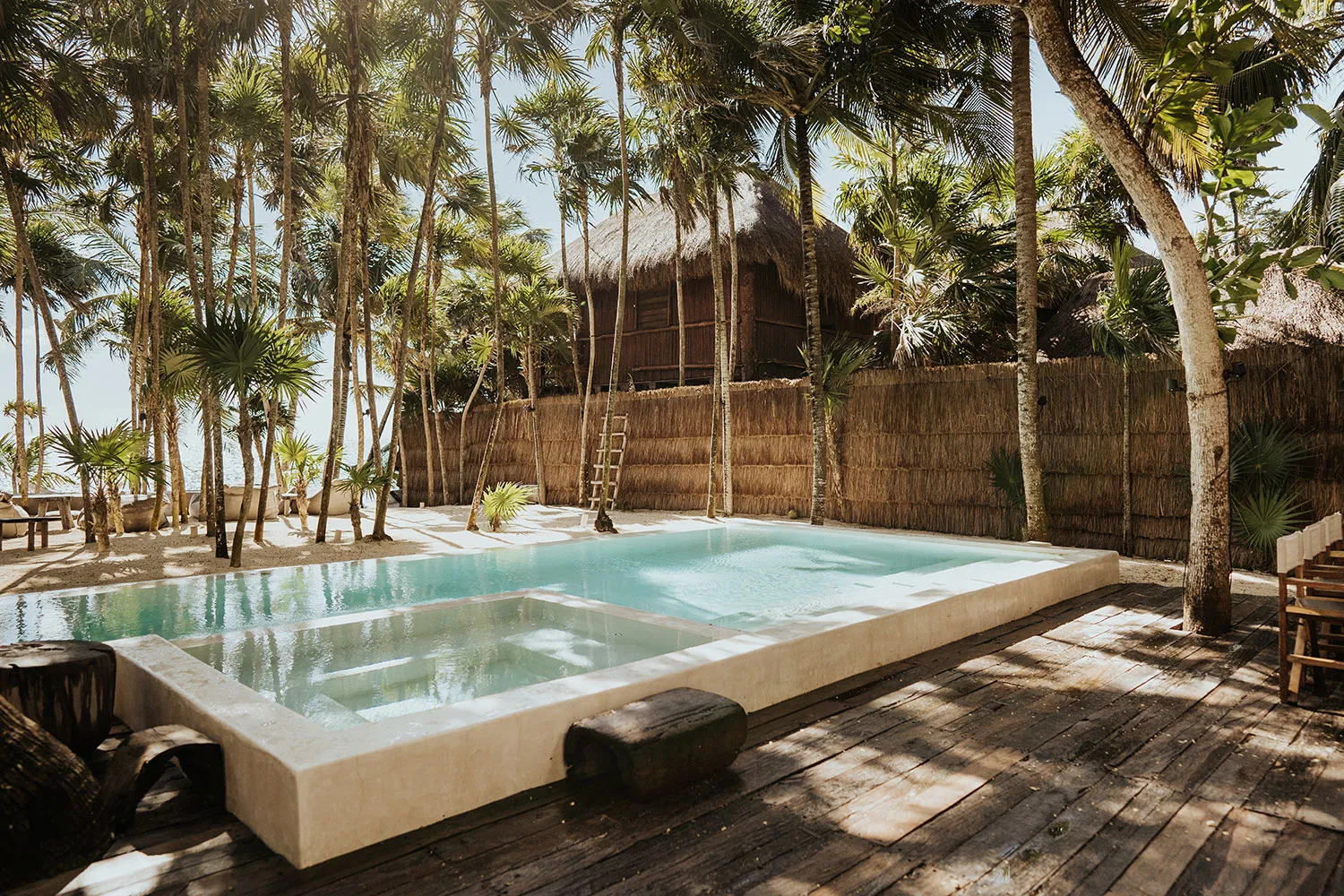 Outside view of Villa Mariola as seen in the Staycation Tulum episode.